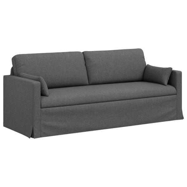 Sofa Dunkelgrau 198 x 78 x 80 cm Metall