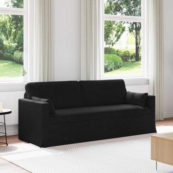 ARDEBO.de - Sofa Schwarz 198 x 78 x 80 cm Metall