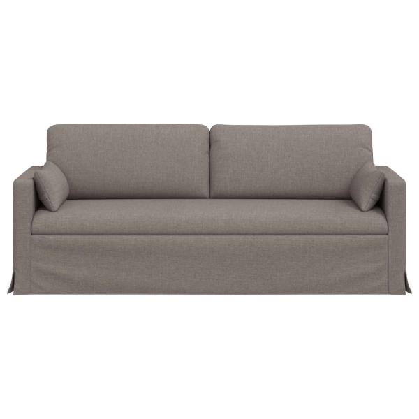 Sofa Taupe 198 x 78 x 80 cm Metall