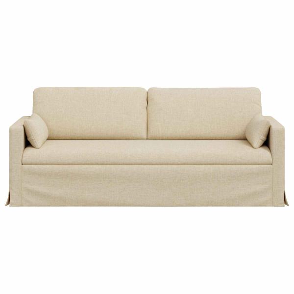 Sofa Creme 198 x 78 x 80 cm Metall