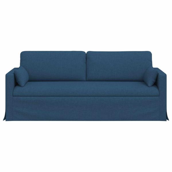 ARDEBO.de - Sofa 180cm Blau Metall