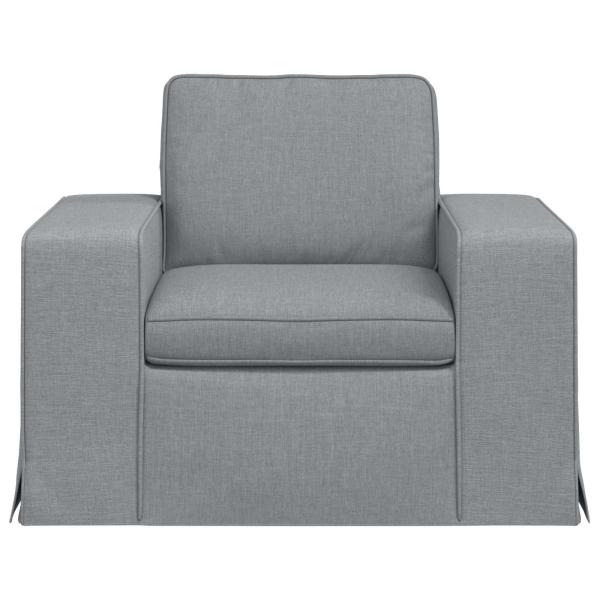 Sofa Hellgrau 102 x 80 x 82 cm Metall