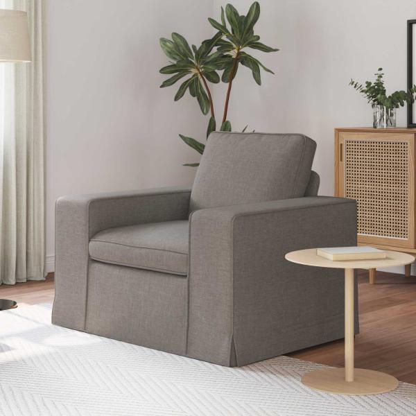 ARDEBO.de - Sofa Taupe 102 x 80 x 82 cm Metall