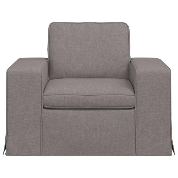 Sofa Taupe 102 x 80 x 82 cm Metall