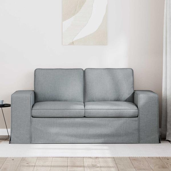 Sofa Hellgrau 162 x 80 x 82 cm Metall