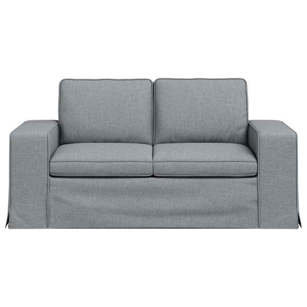 Sofa Hellgrau 162 x 80 x 82 cm Metall