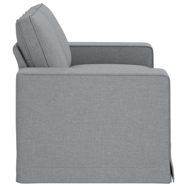 Sofa Hellgrau 162 x 80 x 82 cm Metall