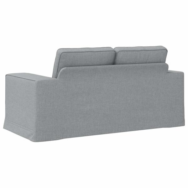 Sofa Hellgrau 162 x 80 x 82 cm Metall