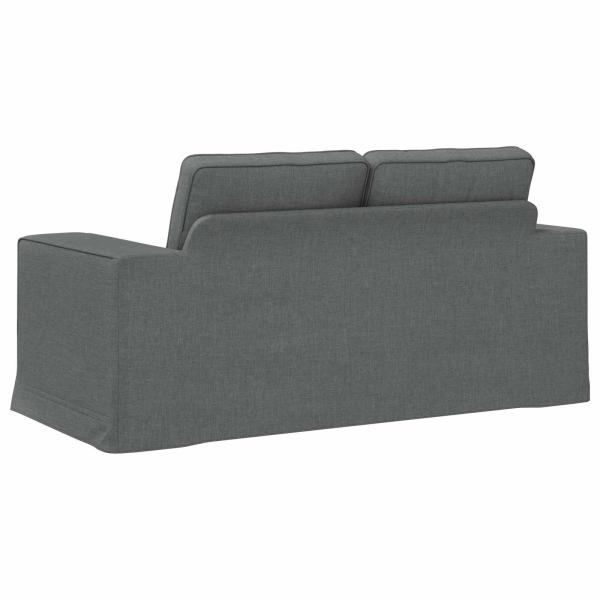 Sofa Dunkelgrau 162 x 80 x 82 cm Metall