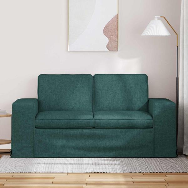 Sofa Dunkelgrün 162 x 80 x 82 cm Metall