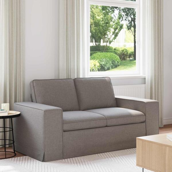 ARDEBO.de - Sofa Taupe 162 x 80 x 82 cm Metall