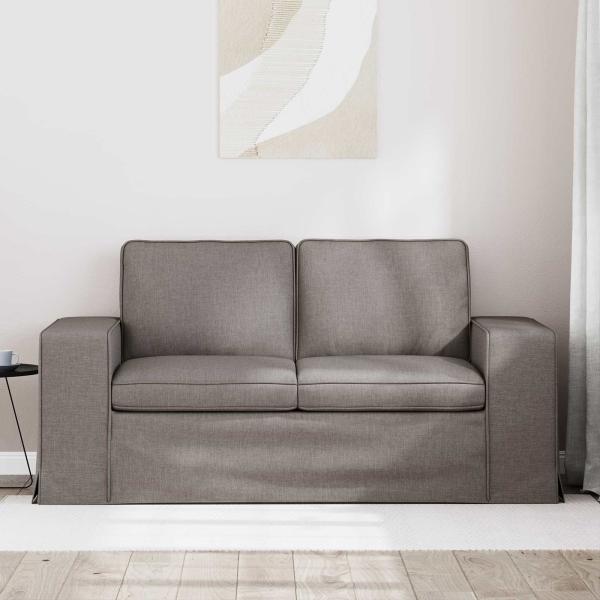 Sofa Taupe 162 x 80 x 82 cm Metall