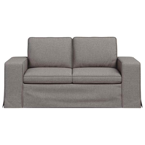 Sofa Taupe 162 x 80 x 82 cm Metall