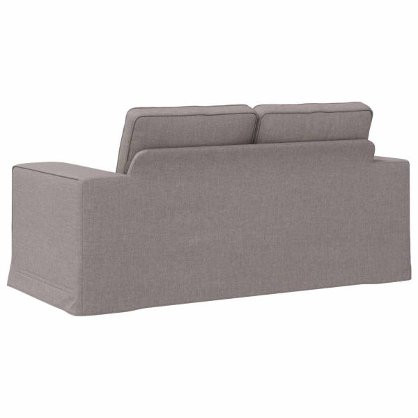 Sofa Taupe 162 x 80 x 82 cm Metall
