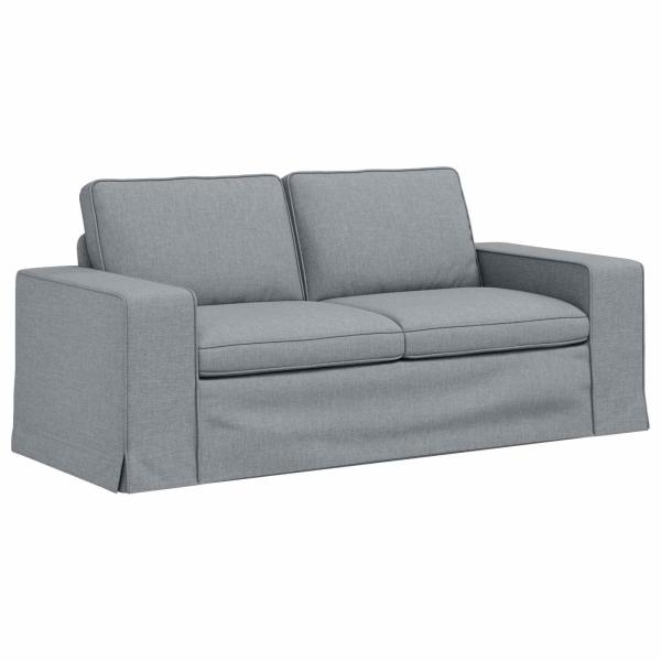 Sofa Hellgrau 182 x 80 x 82 cm Metall