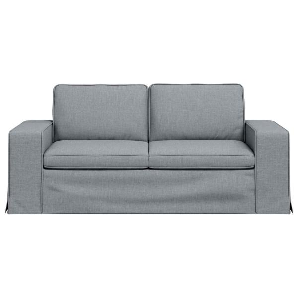 Sofa Hellgrau 182 x 80 x 82 cm Metall