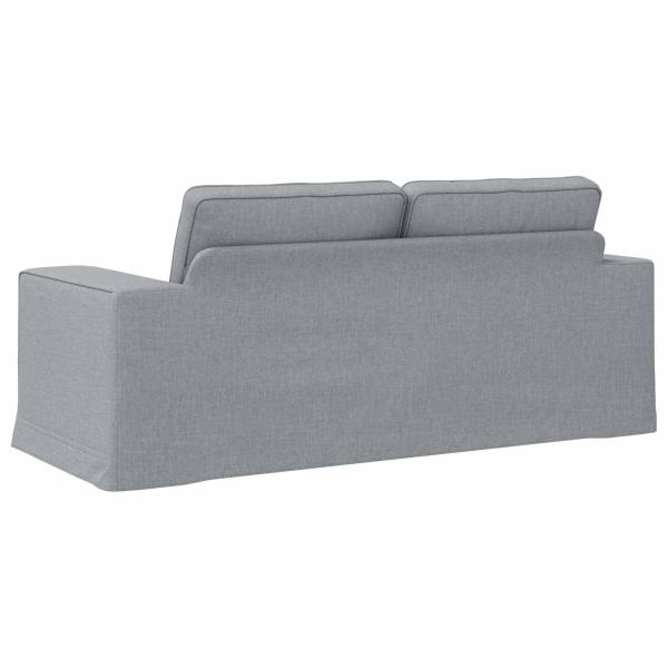 Sofa Hellgrau 182 x 80 x 82 cm Metall