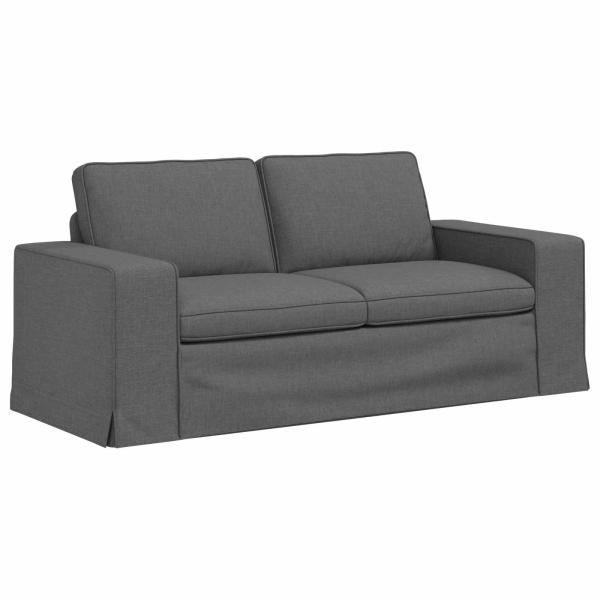 Sofa Dunkelgrau 182 x 80 x 82 cm Metall