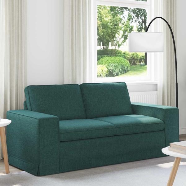 ARDEBO.de - Sofa Dunkelgrün 182 x 80 x 82 cm Metall
