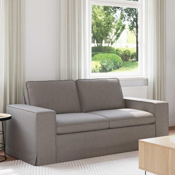 ARDEBO.de - Sofa Taupe 182 x 80 x 82 cm Metall