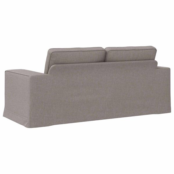 Sofa Taupe 182 x 80 x 82 cm Metall