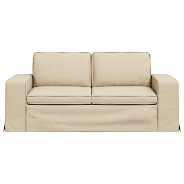 Sofa Creme 182 x 80 x 82 cm Metall