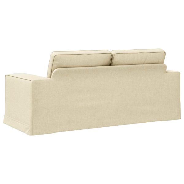 Sofa Creme 182 x 80 x 82 cm Metall
