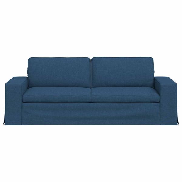 Sofa Blau 222 x 80 x 82 cm Metall