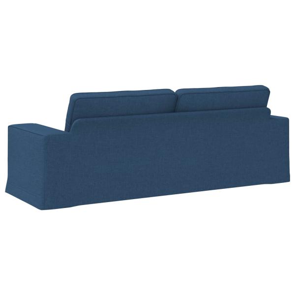 Sofa Blau 222 x 80 x 82 cm Metall