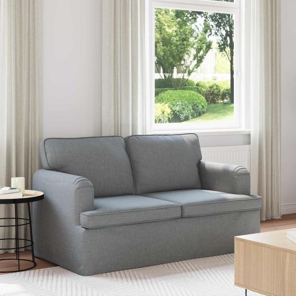 ARDEBO.de - Sofa Hellgrau 142 x 80 x 85 cm Metall