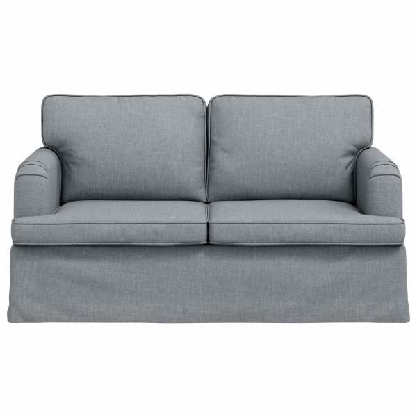 Sofa Hellgrau 142 x 80 x 85 cm Metall