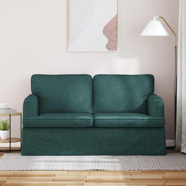 Sofa Dunkelgrün 142 x 80 x 85 cm Metall