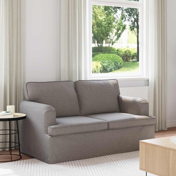 ARDEBO.de - Sofa Taupe 142 x 80 x 85 cm Metall