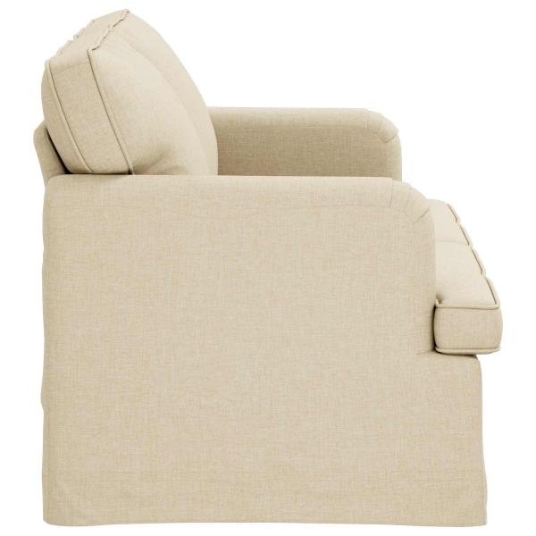 Sofa Creme 142 x 80 x 85 cm Metall