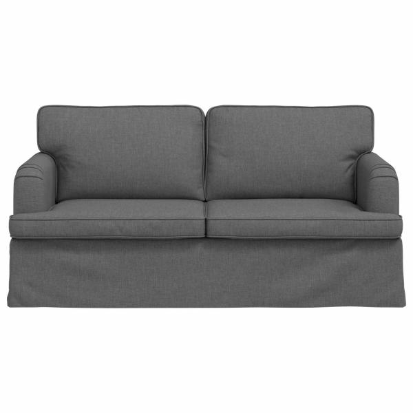 Sofa Dunkelgrau 142 x 80 x 85 cm Metall
