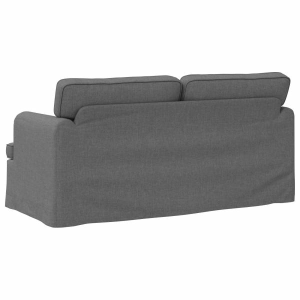 Sofa Dunkelgrau 142 x 80 x 85 cm Metall