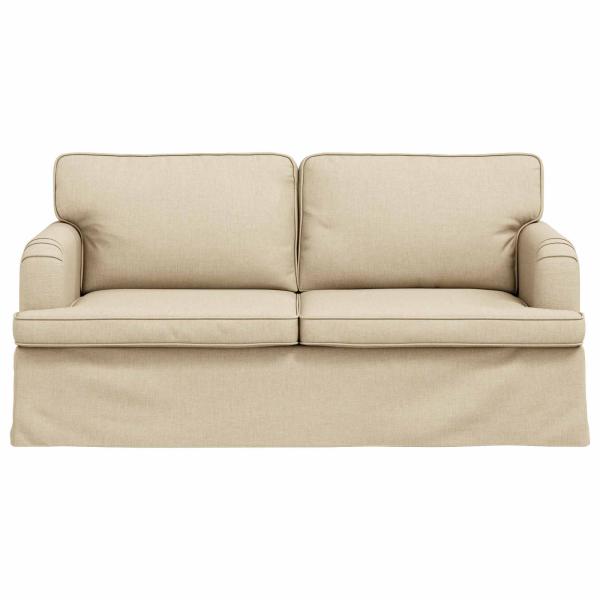 Sofa Creme 142 x 80 x 85 cm Metall