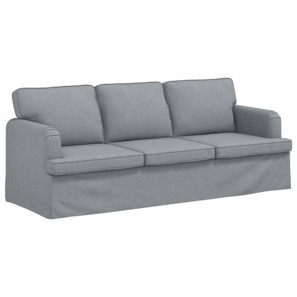 Sofa Hellgrau 142 x 80 x 85 cm Metall