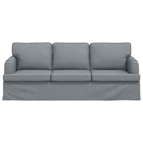 Sofa Hellgrau 142 x 80 x 85 cm Metall