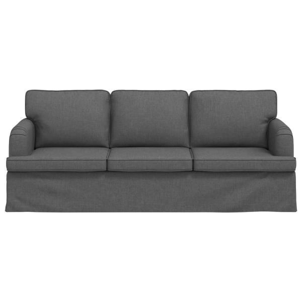 Sofa Dunkelgrau 142 x 80 x 85 cm Metall