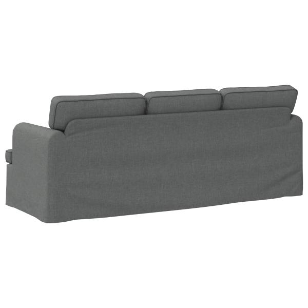 Sofa Dunkelgrau 142 x 80 x 85 cm Metall