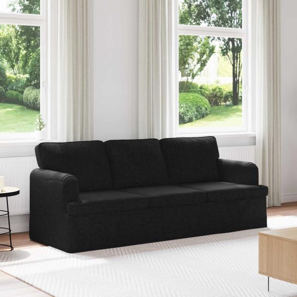 ARDEBO.de - Sofa Schwarz 142 x 80 x 85 cm Metall