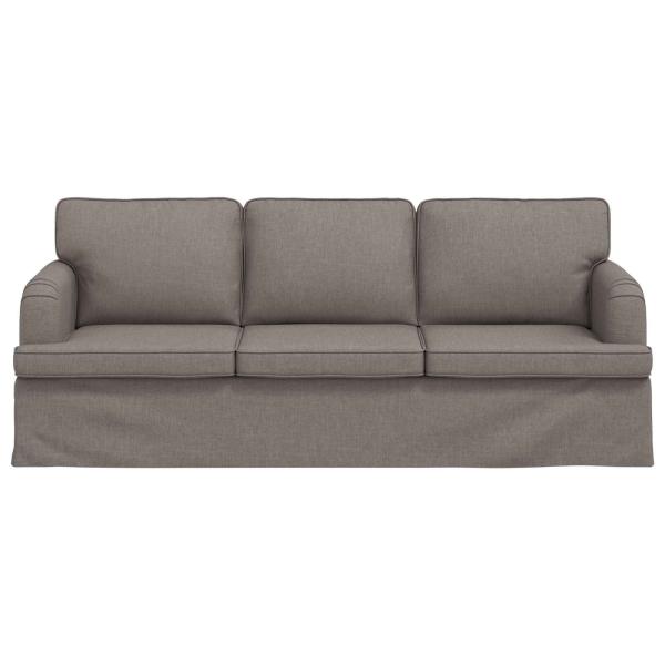 Sofa Taupe 142 x 80 x 85 cm Metall
