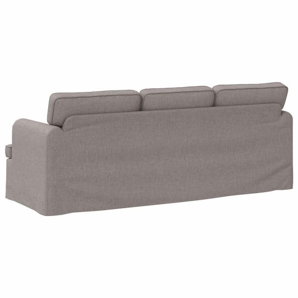 Sofa Taupe 142 x 80 x 85 cm Metall