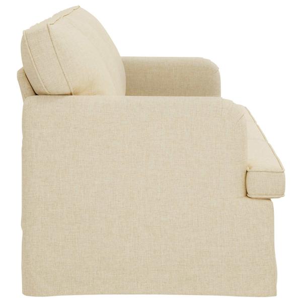 Sofa Creme 142 x 80 x 85 cm Metall