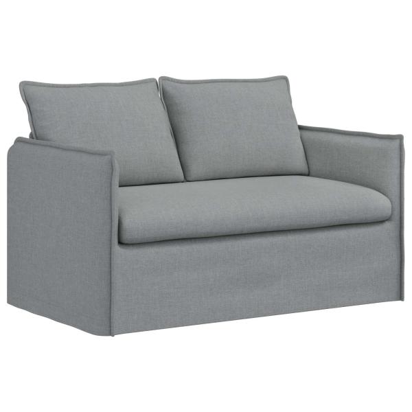Sofa Hellgrau 195 x 82 x 85 cm Metall
