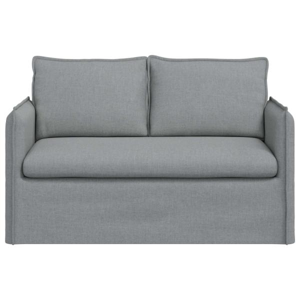 Sofa Hellgrau 195 x 82 x 85 cm Metall