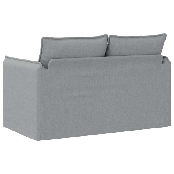 Sofa Hellgrau 195 x 82 x 85 cm Metall