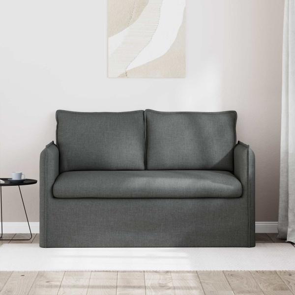 Sofa Dunkelgrau 195 x 82 x 85 cm Metall