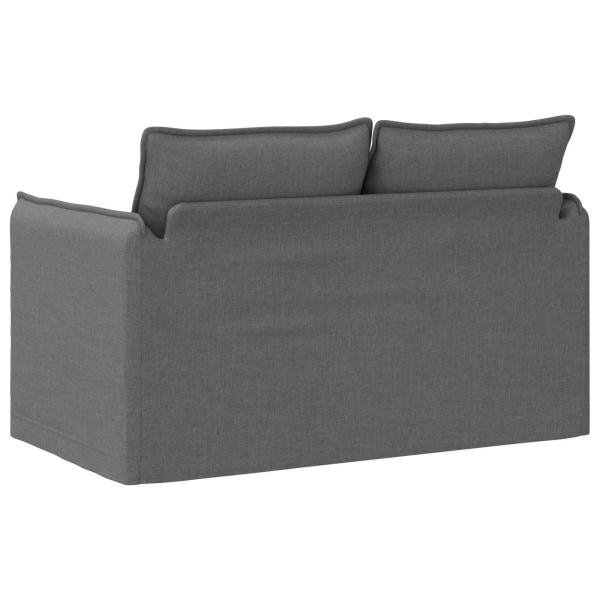 Sofa Dunkelgrau 195 x 82 x 85 cm Metall